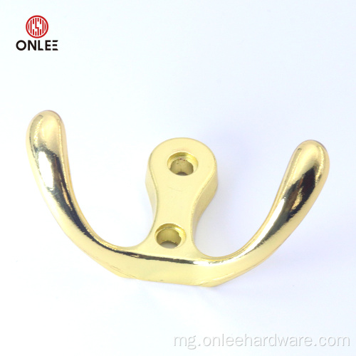 Zinc Alloy hooks misy loko volamena